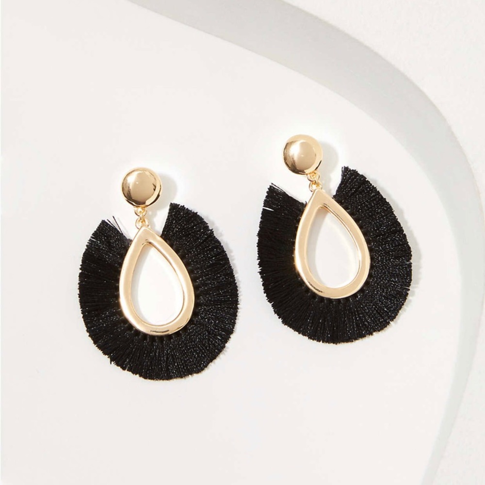 Fabric drop earrings from Loft